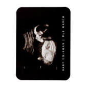 Zwangerschap Aankondiging Baby Sonogram Foto Magneet (Verticaal)