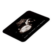 Zwangerschap Aankondiging Baby Sonogram Foto Magneet (Linkerzijde)