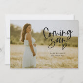 Zwangerschap Aankondiging | Binnenkort binnenkomen (Voorkant)