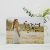 Zwangerschap Aankondiging | Binnenkort binnenkomen (Staand voorkant)