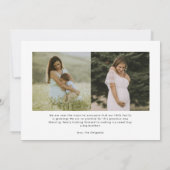 Zwangerschap Aankondiging | Binnenkort binnenkomen (Achterkant)