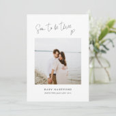 Zwangerschap Aankondiging | Binnenkort drie (Staand voorkant)