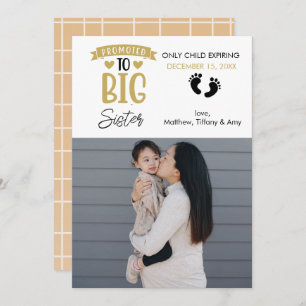 Zwangerschap Aankondiging Foto   Grote zuster