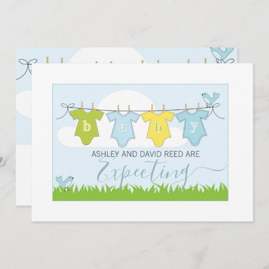 Zwangerschap Aankondiging | Fysieke kleding (Voorkant / Achterkant)