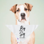 Zwangerschap Aankondiging Garde Bandana | Big Sis<br><div class="desc">Klein of groot kan dit gezelschapsbandaan worden gebruikt voor honden of katten. Minimaal,  modern en aanpasbaar met de naam van uw huisdier. Wat is de reden om een zwangerschap aan te kondigen dan bij uw pels kind 🥰 Alle tekst kan worden aangepast ↣ klik op de knop 'Personaliseren'.</div>