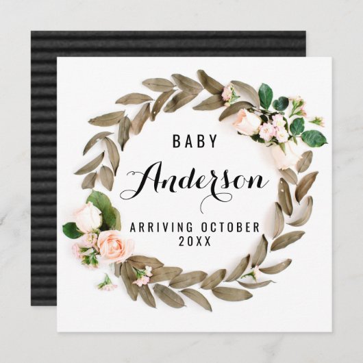 Zwangerschap Aankondiging - Herfst adem (Voorkant / Achterkant)