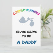 Zwangerschap Aankondiging Kaart (Staand voorkant)