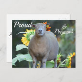 Zwangerschap Aankondiging Kaart Quaint (Voorkant / Achterkant)