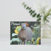 Zwangerschap Aankondiging Kaart Quaint (Staand voorkant)