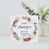 Zwangerschap Aankondiging - Katoen Herfst Warm (Staand voorkant)