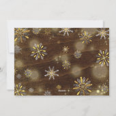 Zwangerschap Aankondiging Kerst Fotokaart Rustiek (Achterkant)