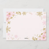 Zwangerschap Aankondiging Kerstkaart Goud (Achterkant)