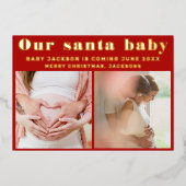 Zwangerschap Aankondiging Kerstmis (Voorkant)