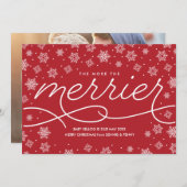 Zwangerschap Aankondiging kerstmis Kaart (Voorkant / Achterkant)