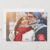 Zwangerschap Aankondiging kerstmis Kaart (Achterkant)