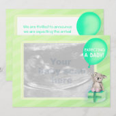 Zwangerschap Aankondiging koala-kaart (Voorkant / Achterkant)