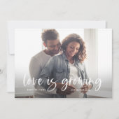 Zwangerschap Aankondiging | Liefde groeit (Voorkant)