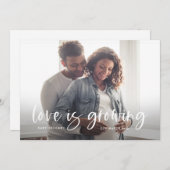 Zwangerschap Aankondiging | Liefde groeit (Voorkant / Achterkant)