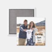 Zwangerschap Aankondiging Magnet (Voorkant / Achterkant)