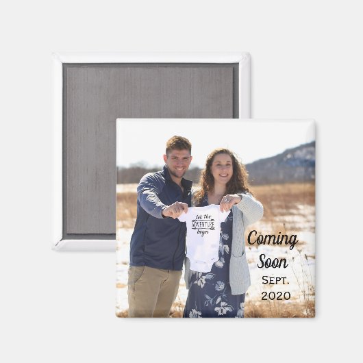 Zwangerschap Aankondiging Magnet (Voorkant / Achterkant)