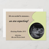 Zwangerschap Aankondiging met Ultrasound Afbeeldin (Voorkant / Achterkant)