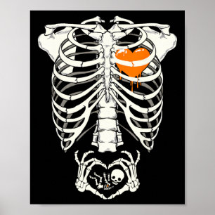 Zwangerschap aankondiging nieuwe moeder Halloween  Poster
