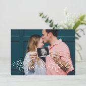 Zwangerschap Aankondiging nieuwjaar nieuwe liefde (Staand voorkant)