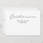 Zwangerschap Aankondiging nieuwjaar nieuwe liefde (Achterkant)