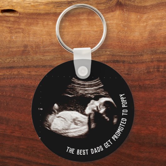 Zwangerschap Aankondiging opa tot papaver Sleutelhanger (Voorkant)