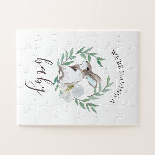 Zwangerschap Aankondiging Pasen Legpuzzel (Horizontaal)