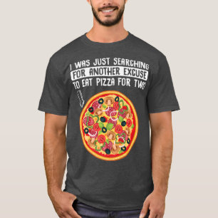 Zwangerschap Aankondiging Pizza voor twee Baby T-shirt
