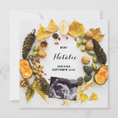 Zwangerschap Aankondiging pompoen Herfst herfst Wr (Voorkant)