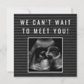 Zwangerschap Aankondiging - Roze roze adem (Achterkant)