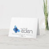 Zwangerschap Aankondiging scan foto groene kaart (Achterkant)