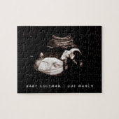 Zwangerschap Aankondiging Sonogram Binnenkort verk Legpuzzel (Horizontaal)