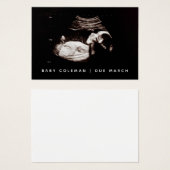 Zwangerschap Aankondiging Sonogram Mini Card Pack (Voorkant /achterkant)