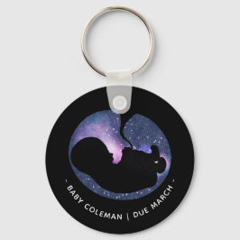 Zwangerschap Aankondiging sterren Baby Spiritueel Sleutelhanger