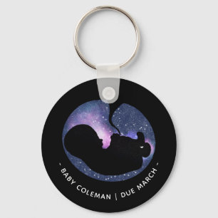 Zwangerschap Aankondiging sterren Baby Spiritueel Sleutelhanger