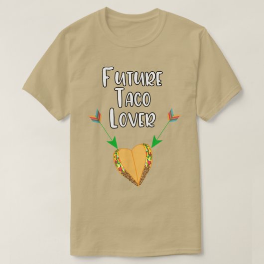 Zwangerschap Aankondiging T-Shirt Funny Taco Pregg (Design voorkant)