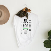 Zwangerschap Aankondiging tot man Oogkaart Thema T-shirt