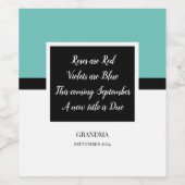 Zwangerschap Aankondiging Valentijn Wijnenlabel Wijn Etiket (Enkel label)