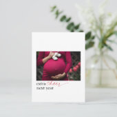 Zwangerschap Aankondiging verrassend Briefkaart (Staand voorkant)