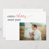 Zwangerschap Aankondiging verrassend Vakantiekaart (Voorkant / Achterkant)