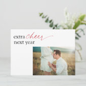 Zwangerschap Aankondiging verrassend Vakantiekaart (Staand voorkant)