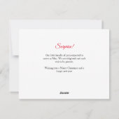 Zwangerschap Aankondiging verrassingsvakantieverlo (Achterkant)