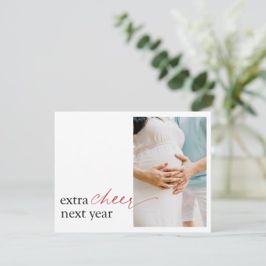 Zwangerschap Aankondiging verrassingsvakantieverlo (Staand voorkant)