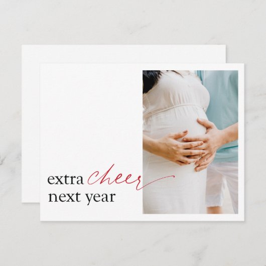 Zwangerschap Aankondiging verrassingsvakantieverlo (Voorkant / Achterkant)