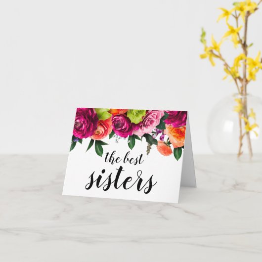 Zwangerschap Aankondiging voor zuster met Floral (Gele Bloem)