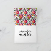 Zwangerschap Aankondiging voor zuster met Floral (Binnen)