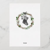 Zwangerschap Aankondiging Waterverf Gezinsinventar (Achterkant)